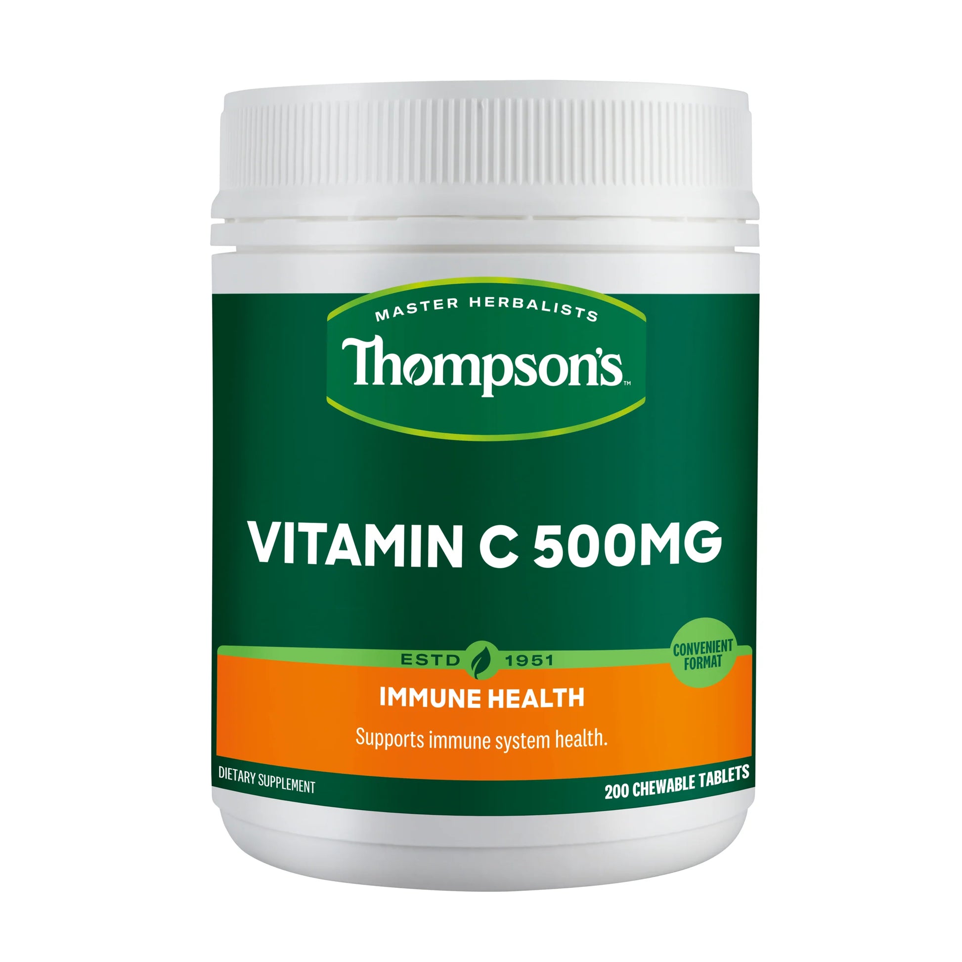 Thompson's Vitamin C Chewable 500MG 200 Tablets