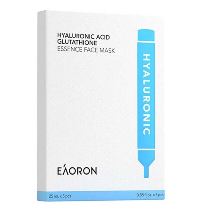 Eaoron Hyaluronic Acid Glutathione Essence Face Mask 5Pcs