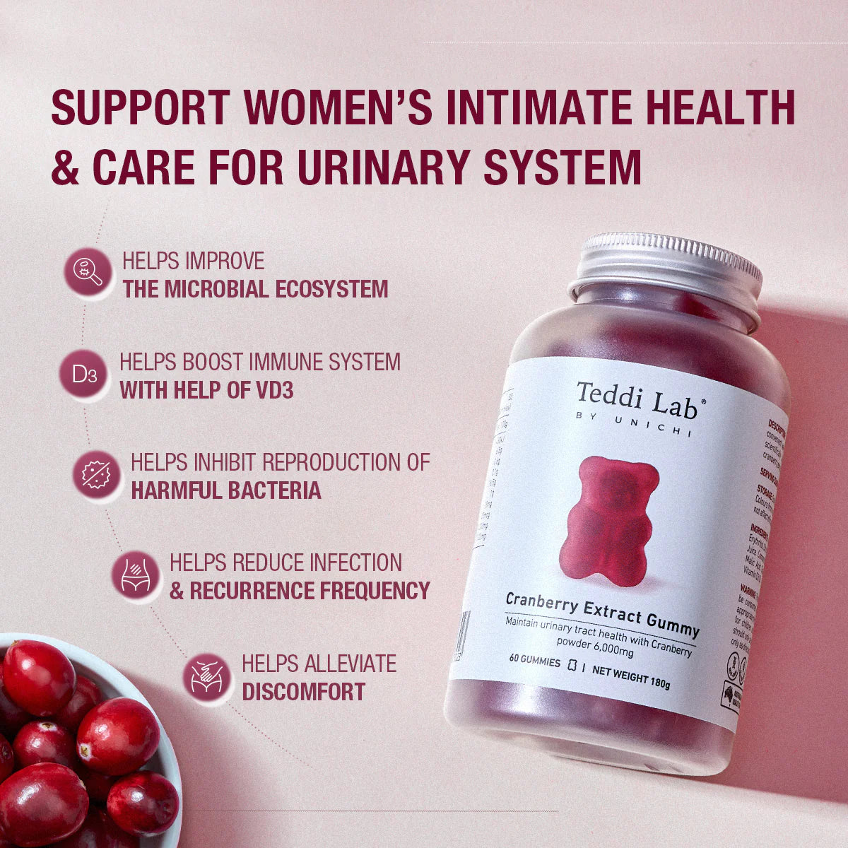 Unichi Cranberry Extract Gummy