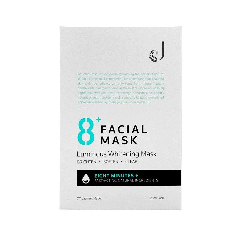 Jema Rose-8+ Minute Luminous Whitening Mask 7x25ml