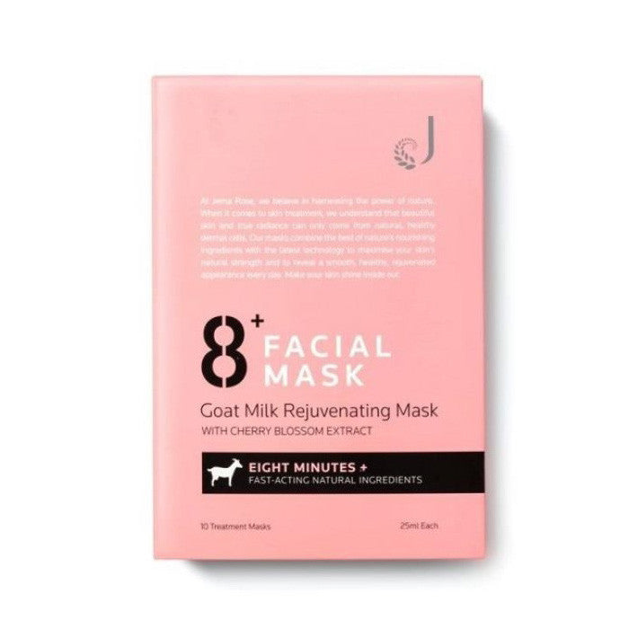Jema Rose-8+ Minute Goat Milk Rejuvenating Mask With Cherry Blossom Extract 10x25ml