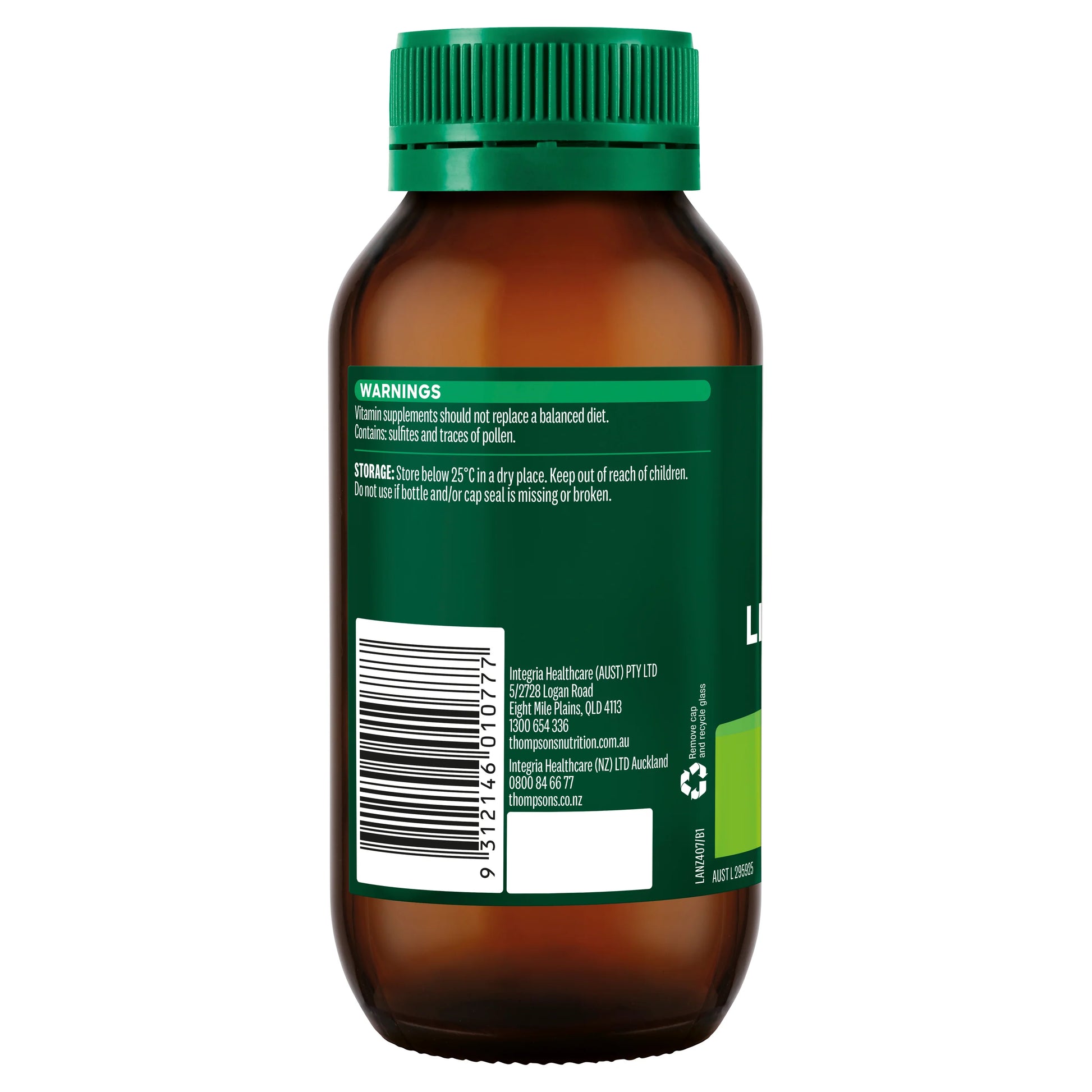 Thompson's Natural Liquid Calcium 60 Capsules