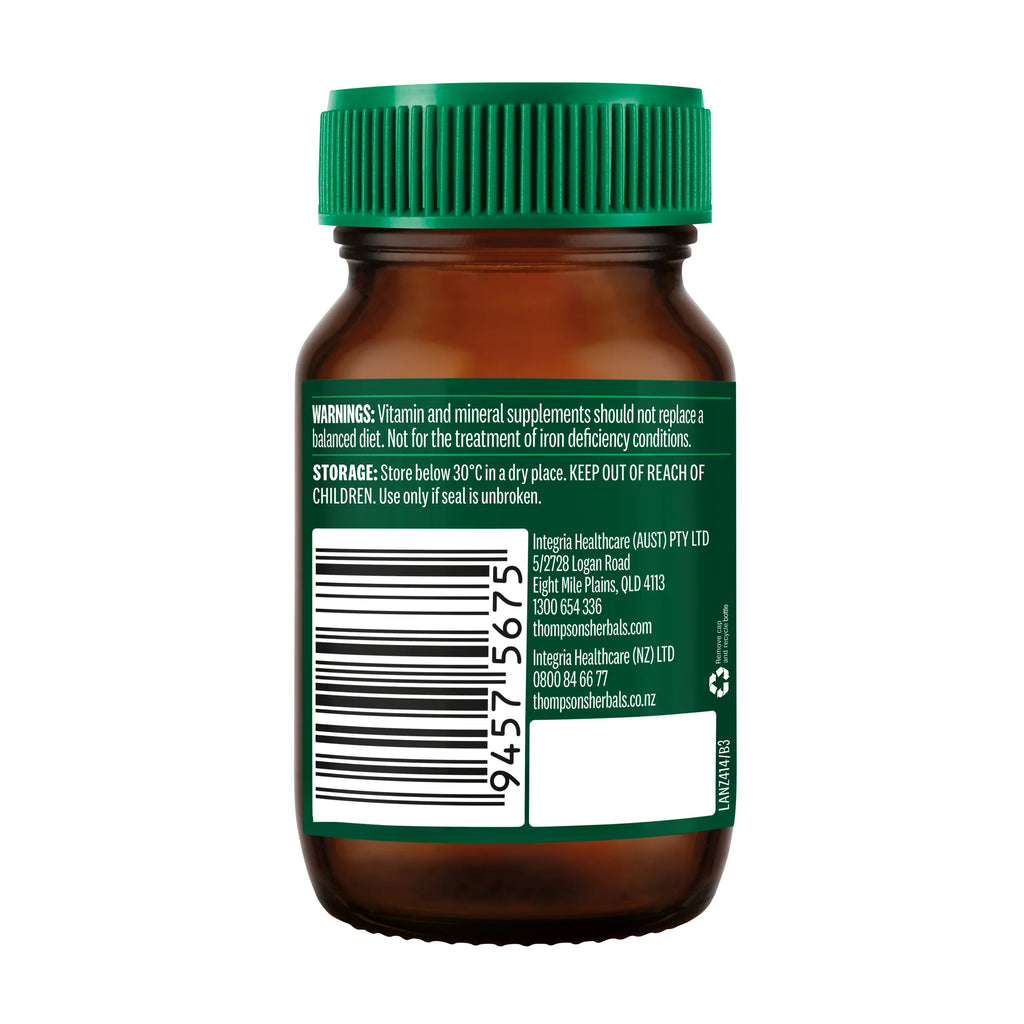 Thompson's Organic Iron 30 Tablets