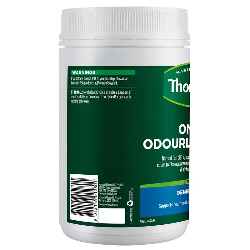 Thompsons Omega 3 Odourless Fish Oil 400 Capsules