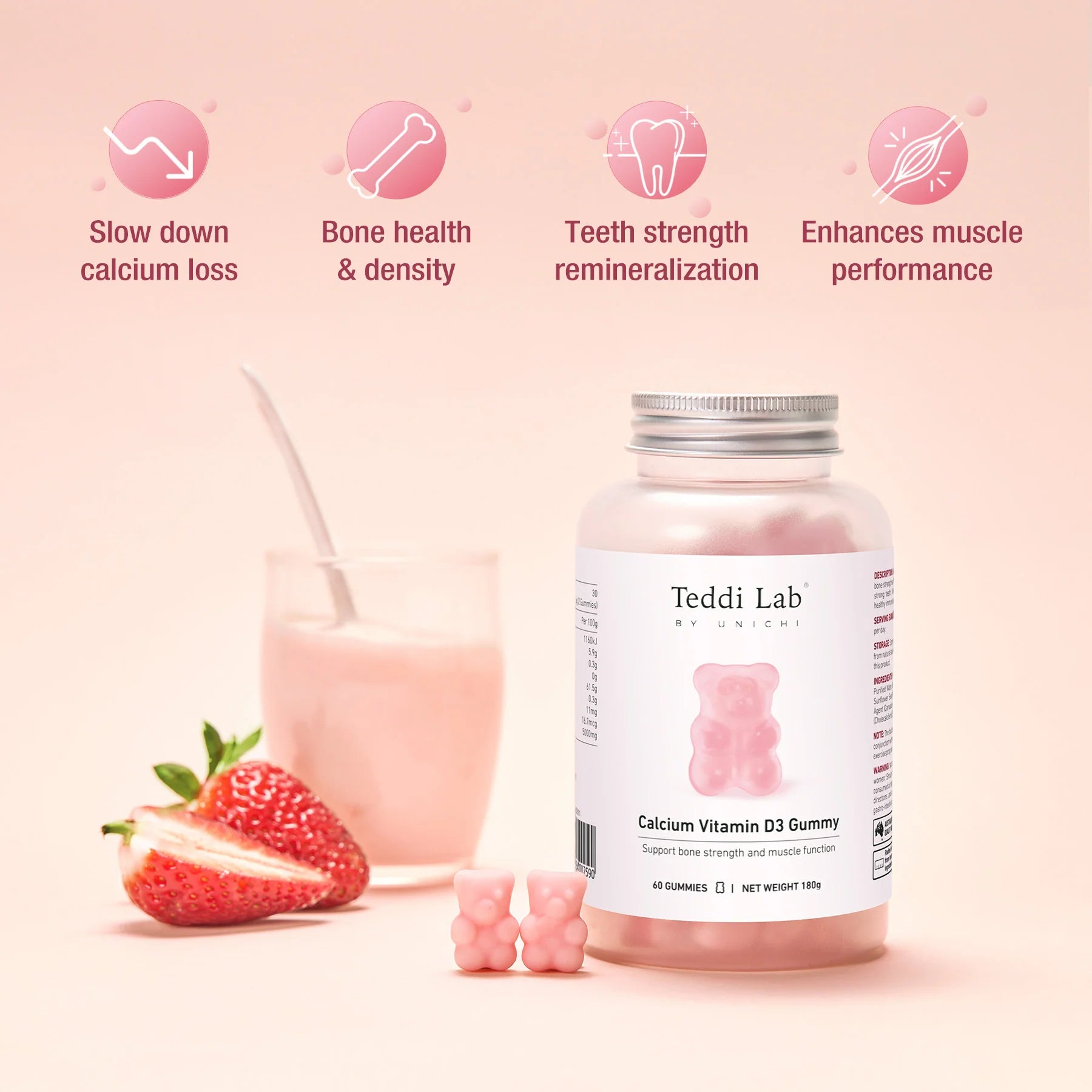 Unichi Calcium Vitamin D3 Gummy