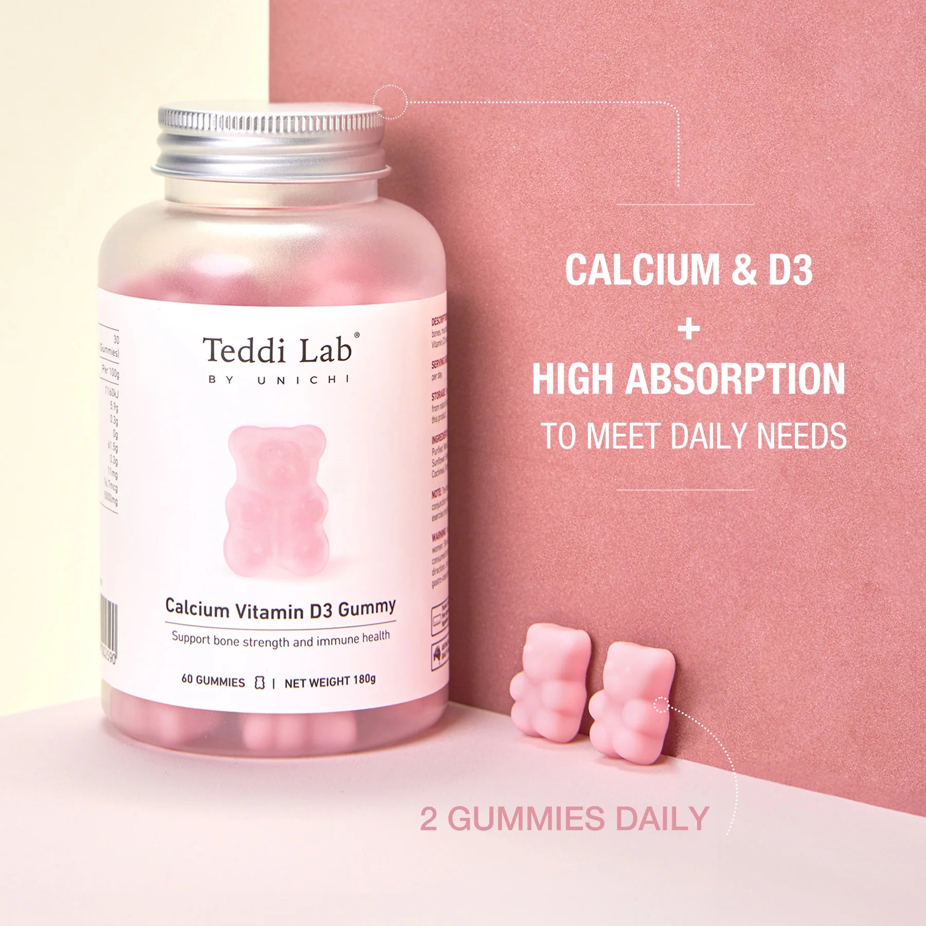 Unichi Calcium Vitamin D3 Gummy