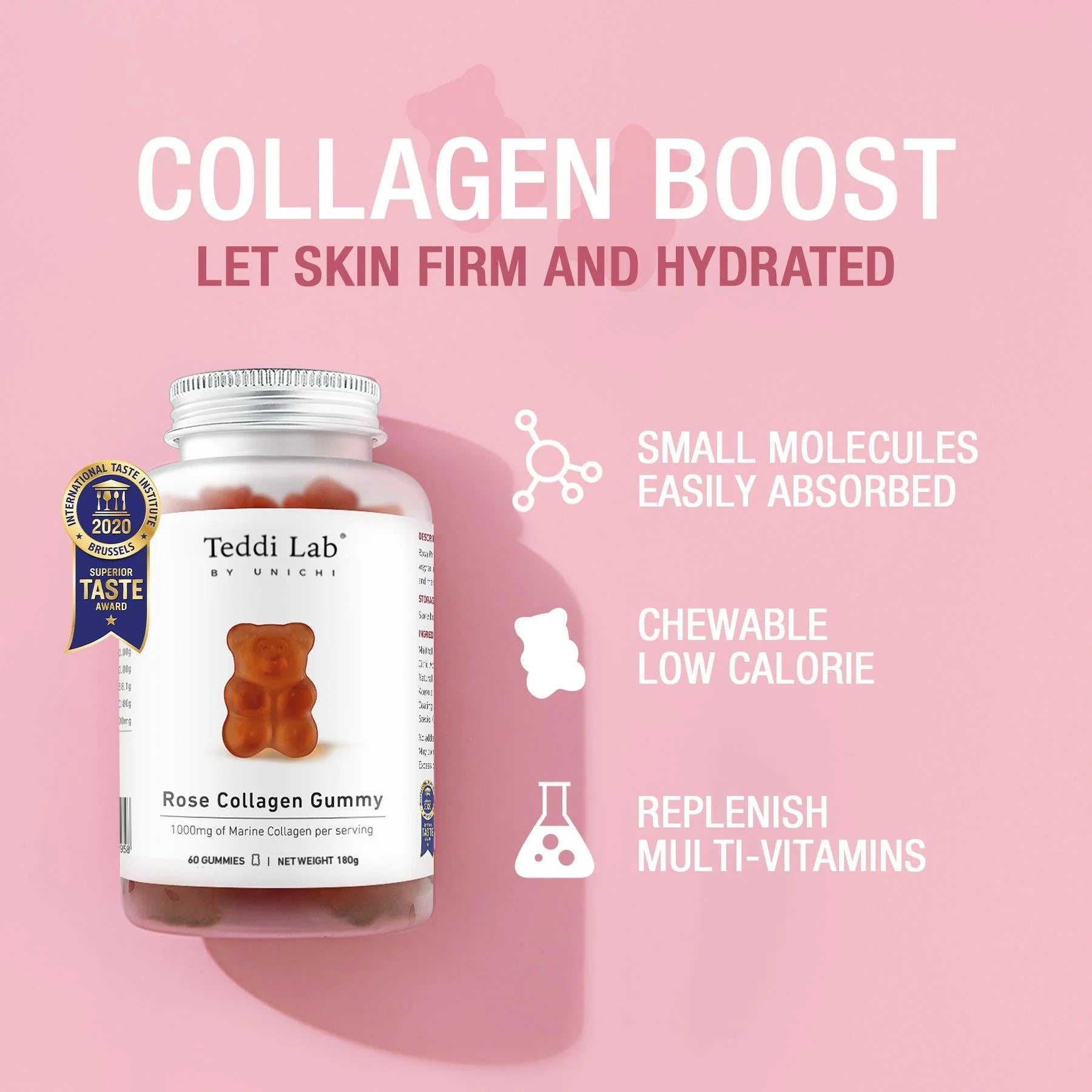Unichi Rose Collagen Gummy