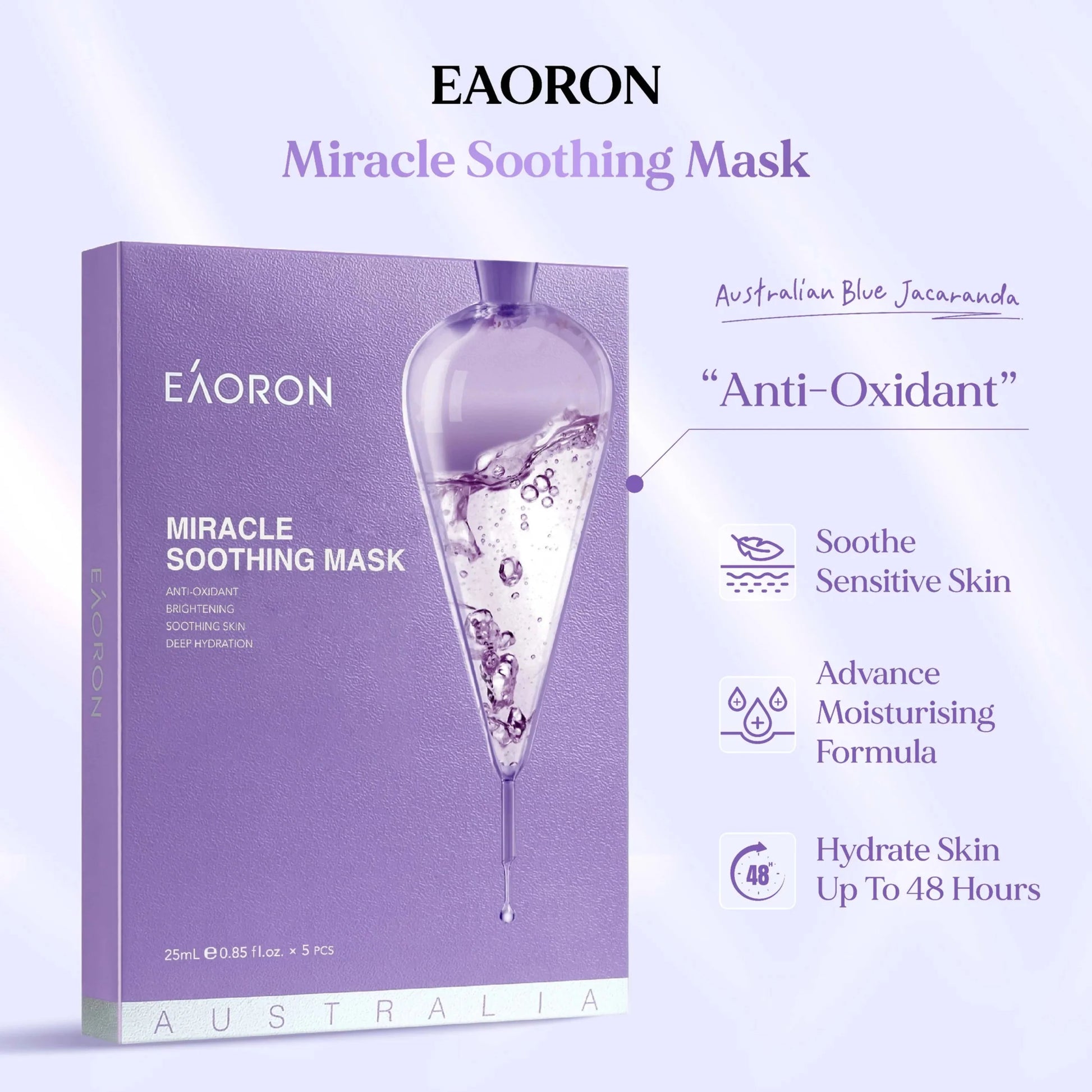 Eaoron Jacaranda Miracle Mask 5pcs