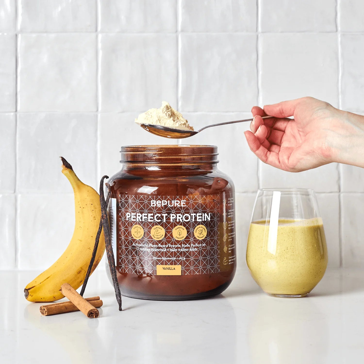 Perfect Plant Protein Glass Jar